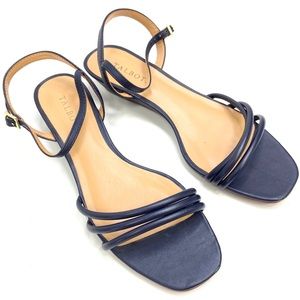 Talbots | Leather Navy Blue Sandal